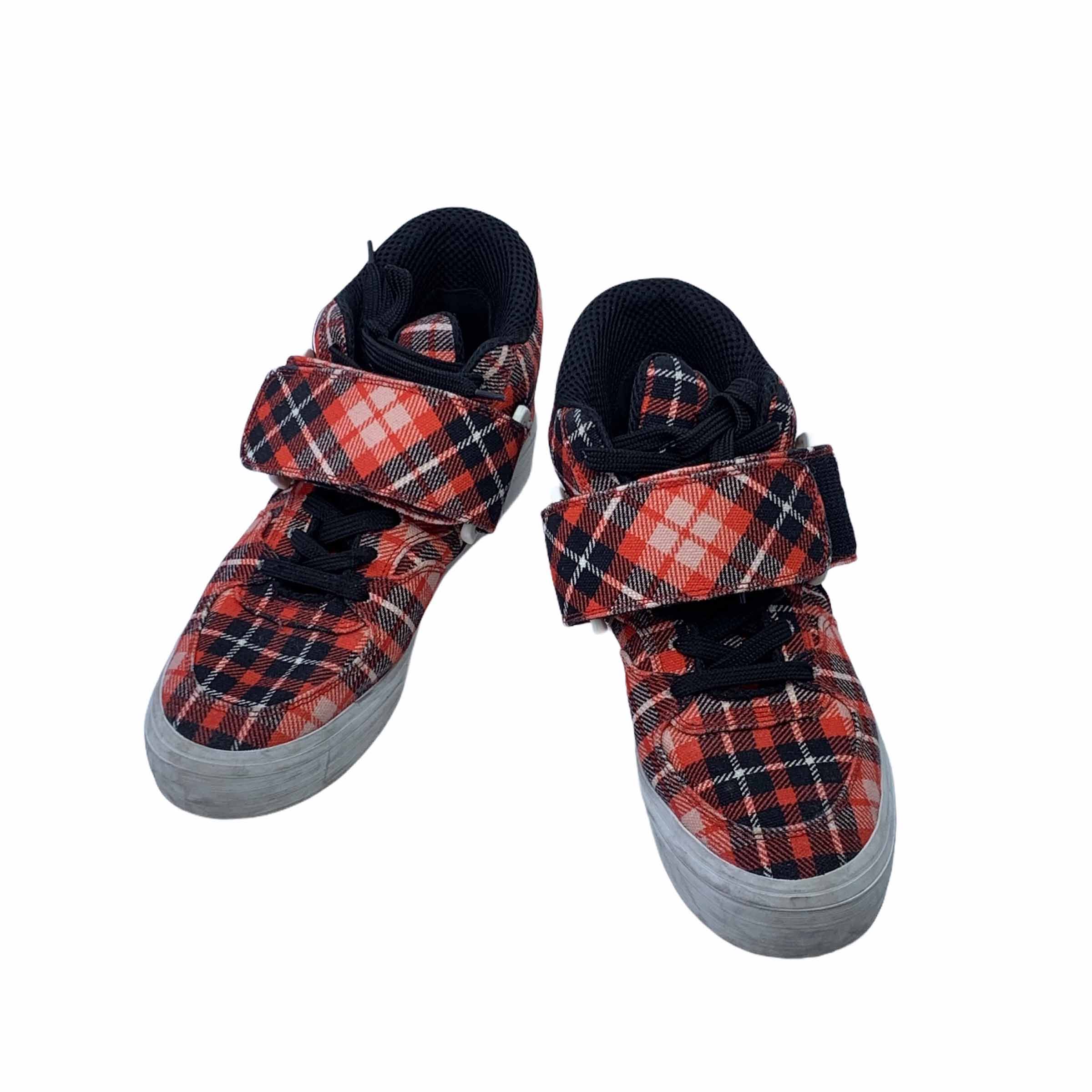 [MSGM] Check Patterned Midtop Velcro Sneakers - Size EUR40